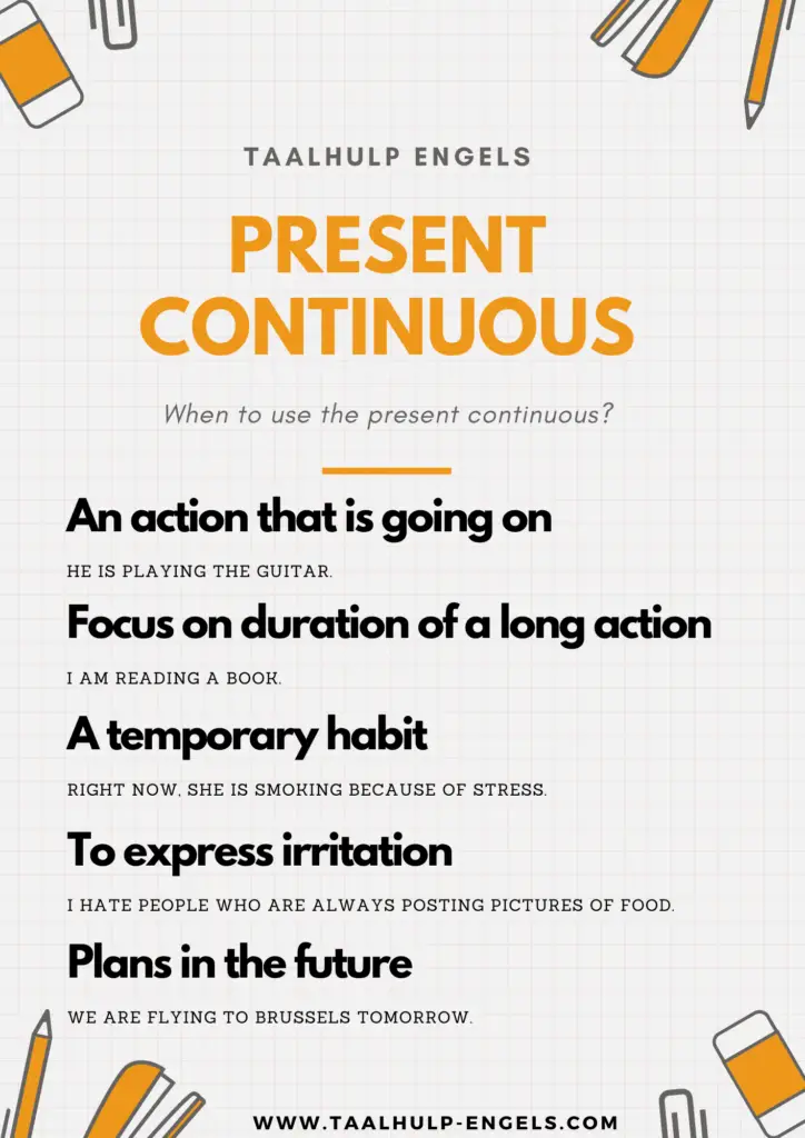 Present Continuous - Use