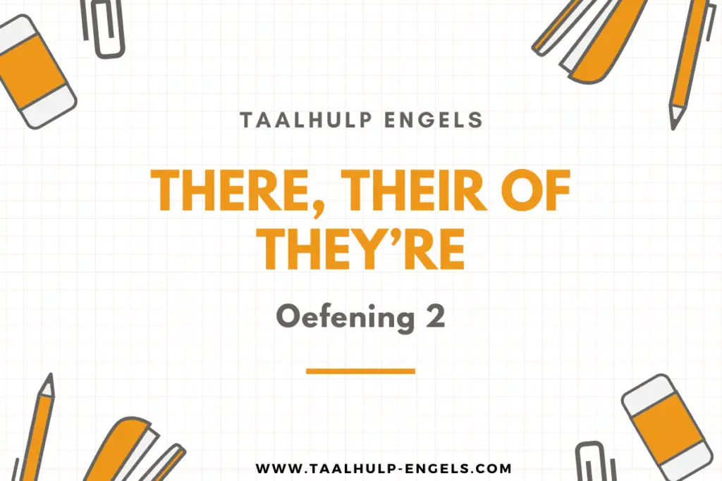 There Their They're Oefening 2 Taalhulp Engels