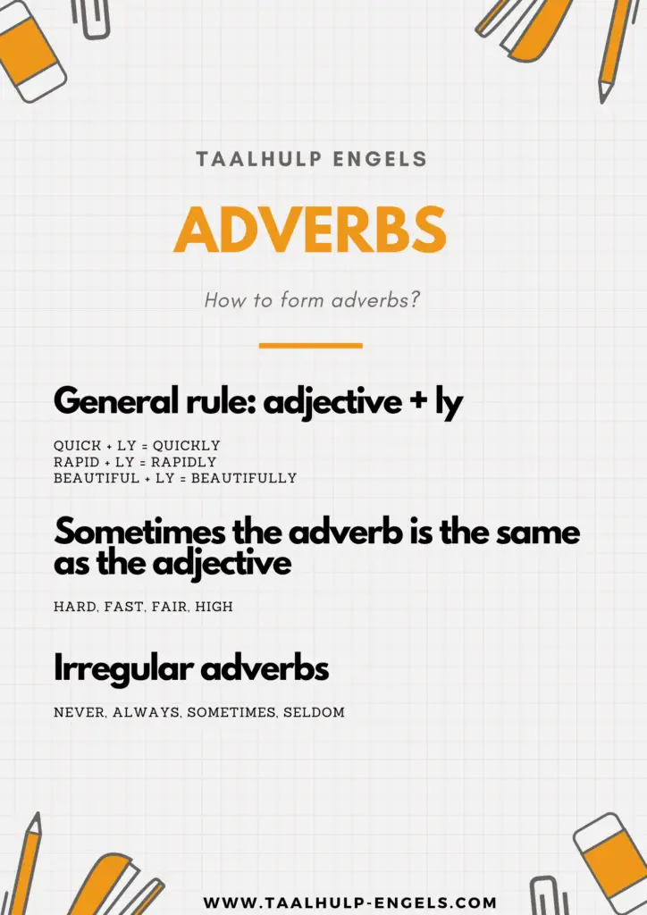 Adjectives Taalhulp Engels